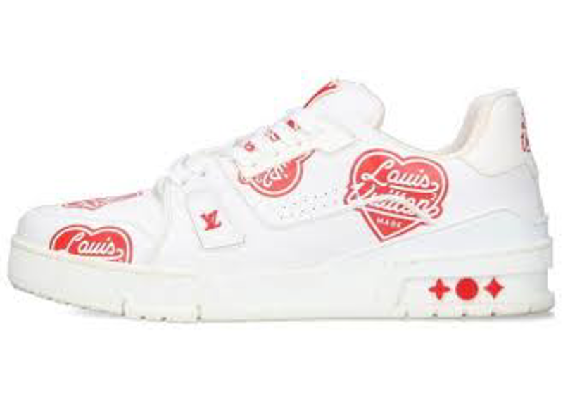 white leather Louis Vuitton LV Trainer X NIGO